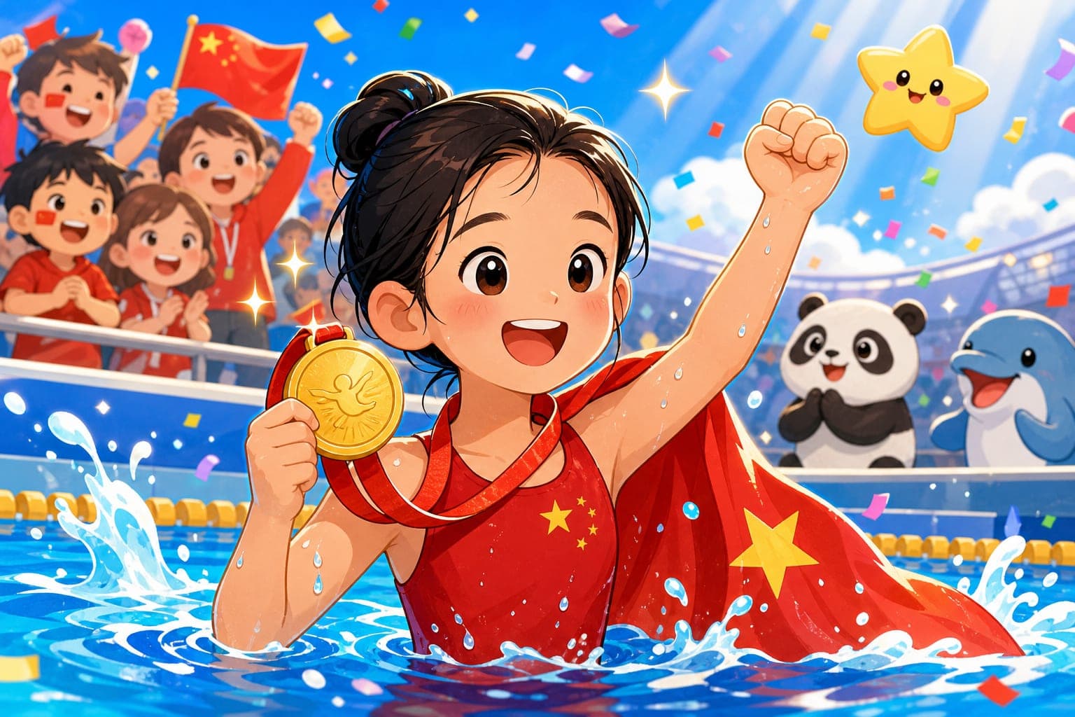 A 13-Year-Old Swimmer Breaks a Big Record!