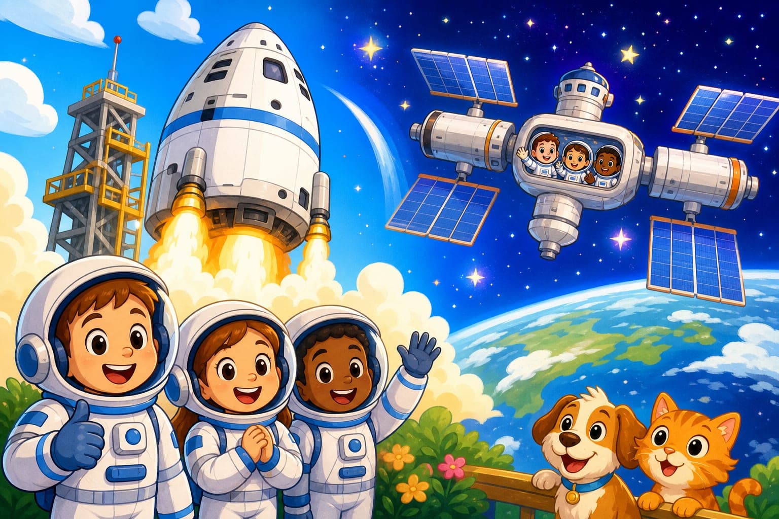 A Big Spaceship Will Carry Astronauts!