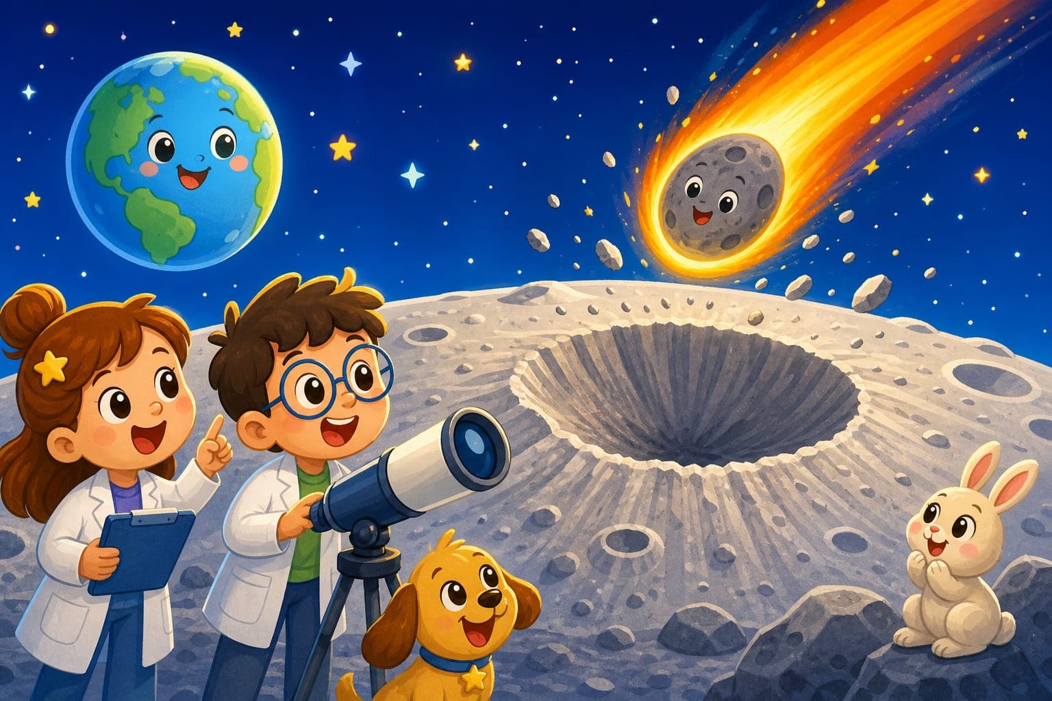 A Space Rock Made a Big New Hole on the Moon!