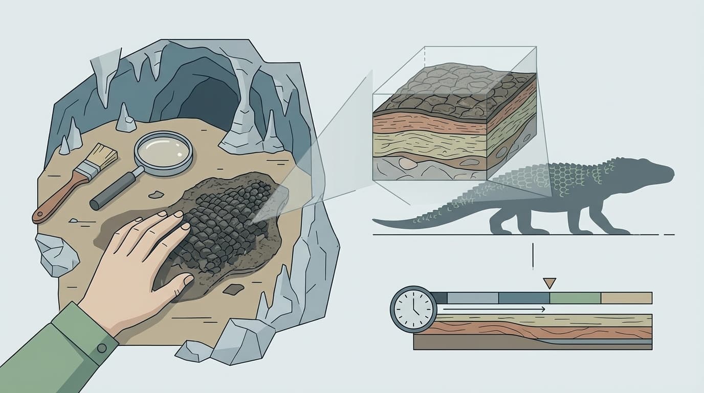 Ancient Reptile Skin Found in Oklahoma Cave