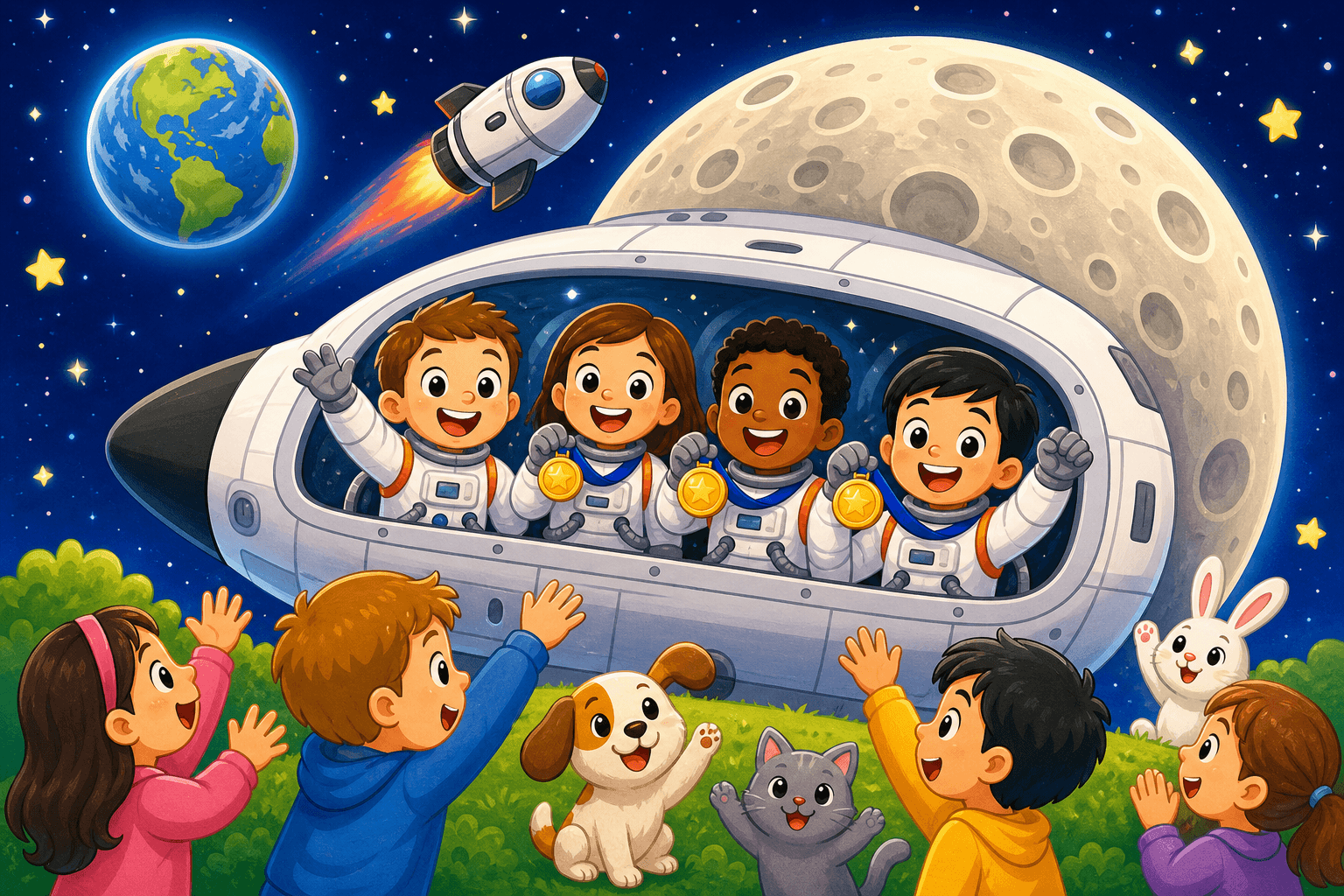 Astronauts Fly Around the Moon and Make History!