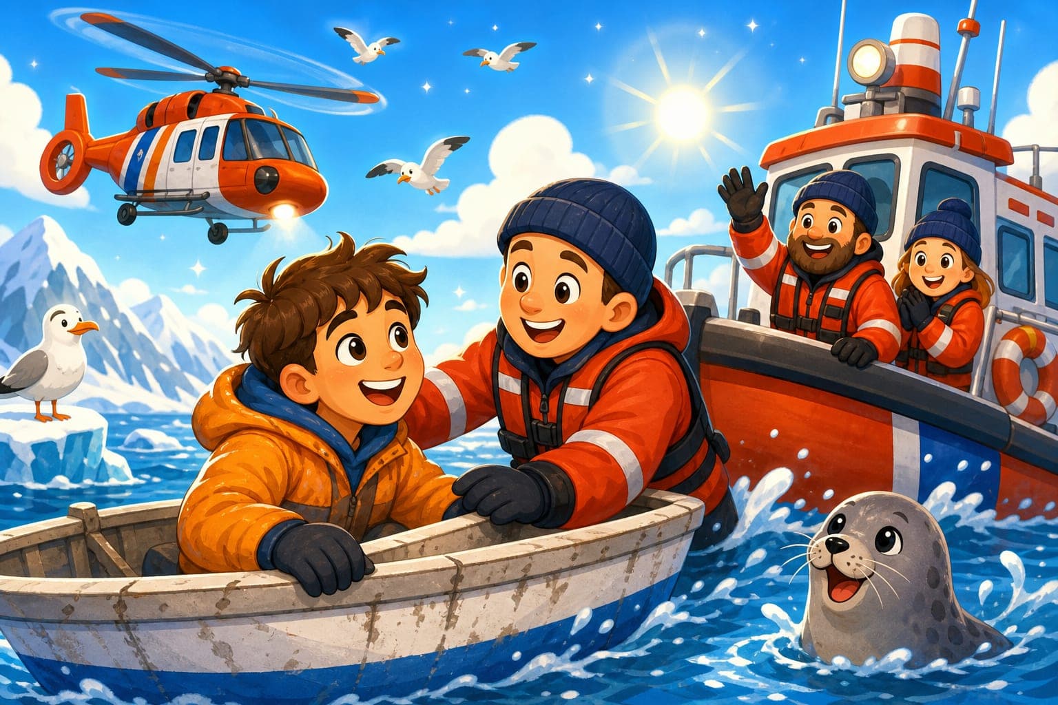 Brave Teen Rescued From Boat in Cold Alaska Sea!
