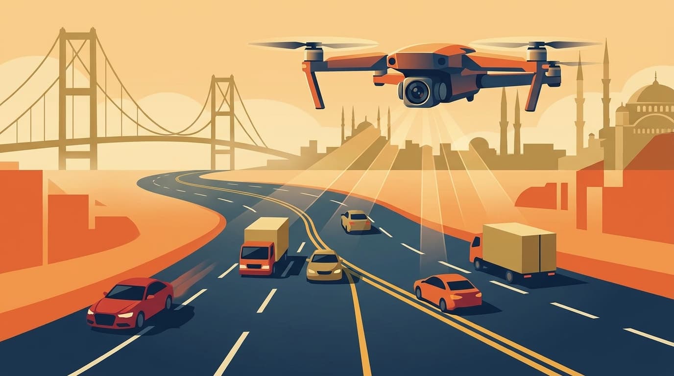 Drones Catch Drivers Breaking Traffic Rules in Istanbul