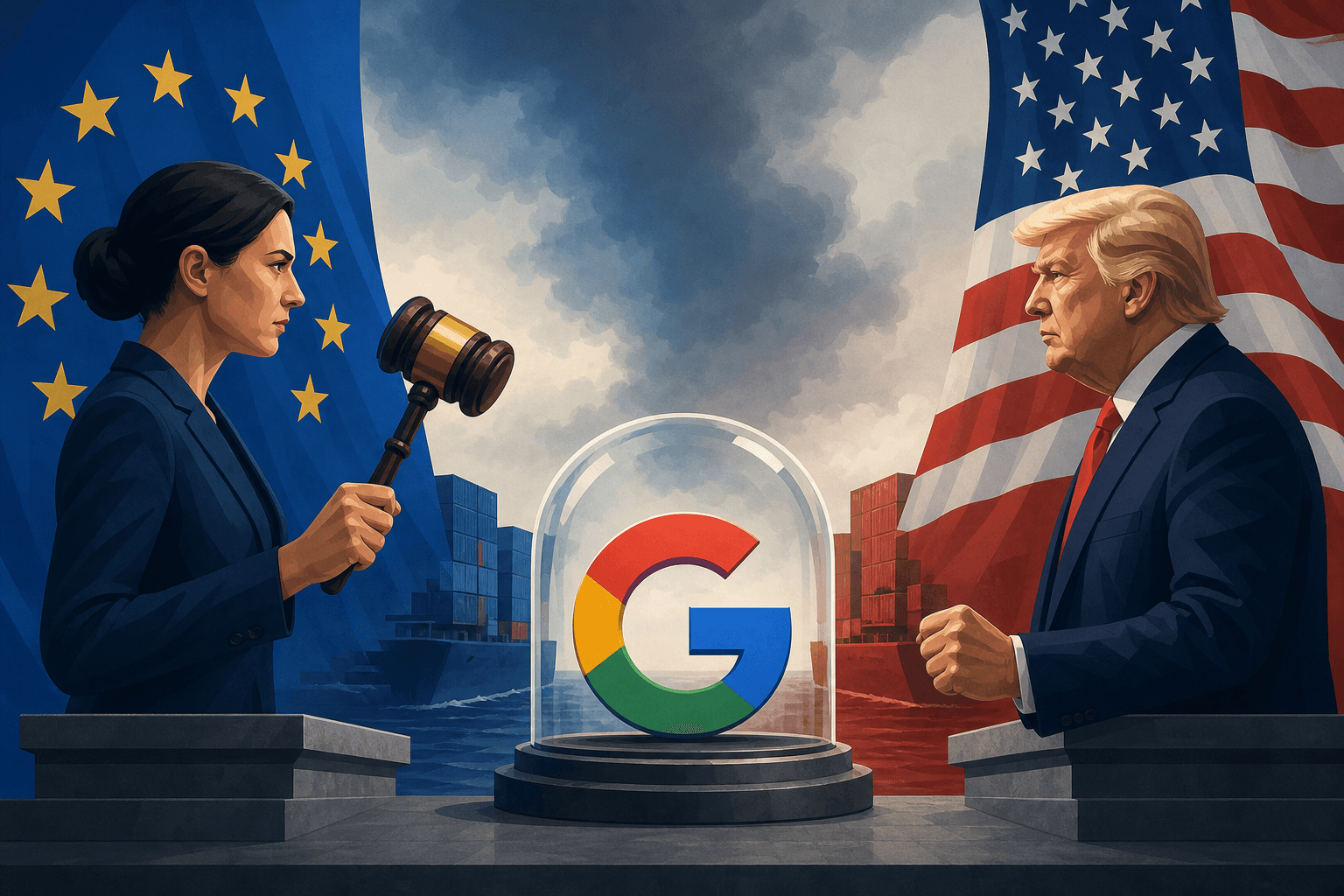 EU-U.S. Trade Tensions Escalate Over Landmark Google Fine