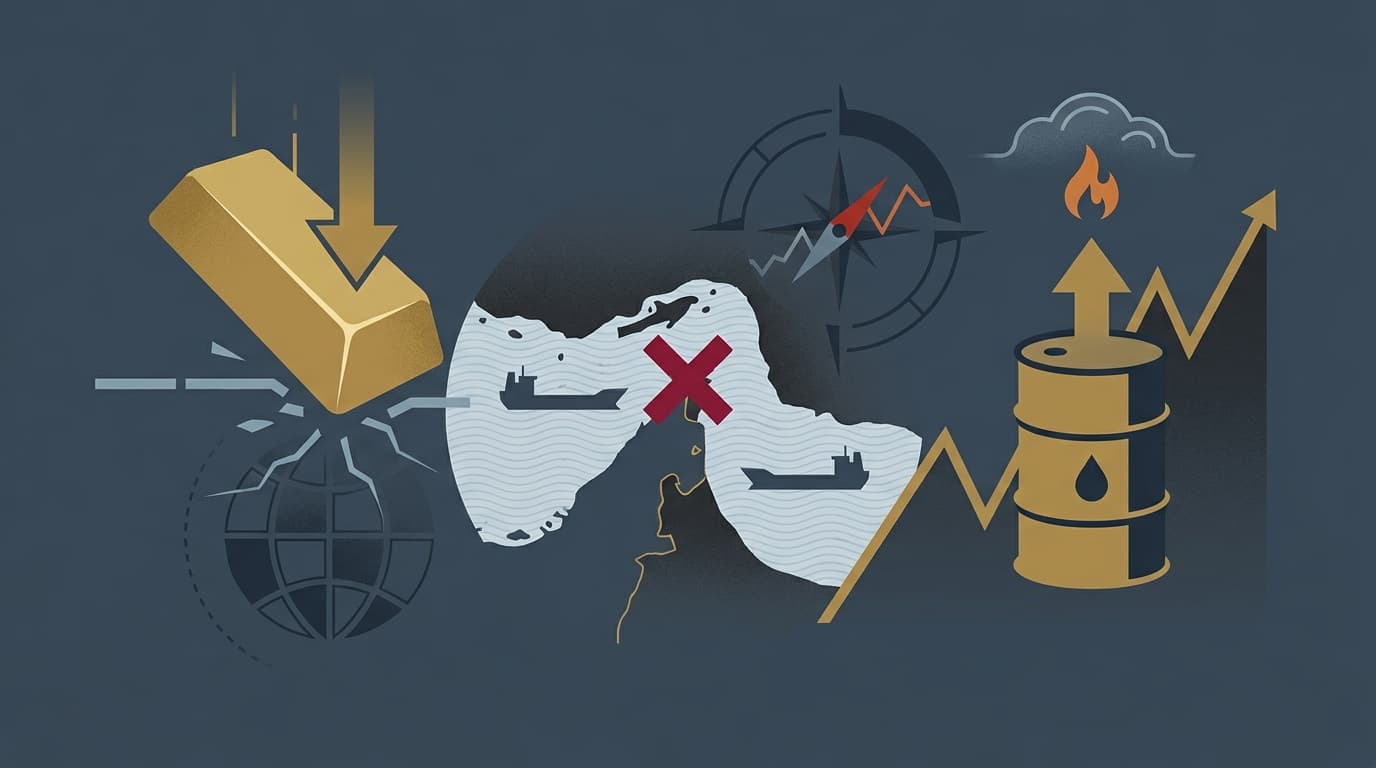 Gold Prices Fall as the Hormuz Effect Shakes Global Markets