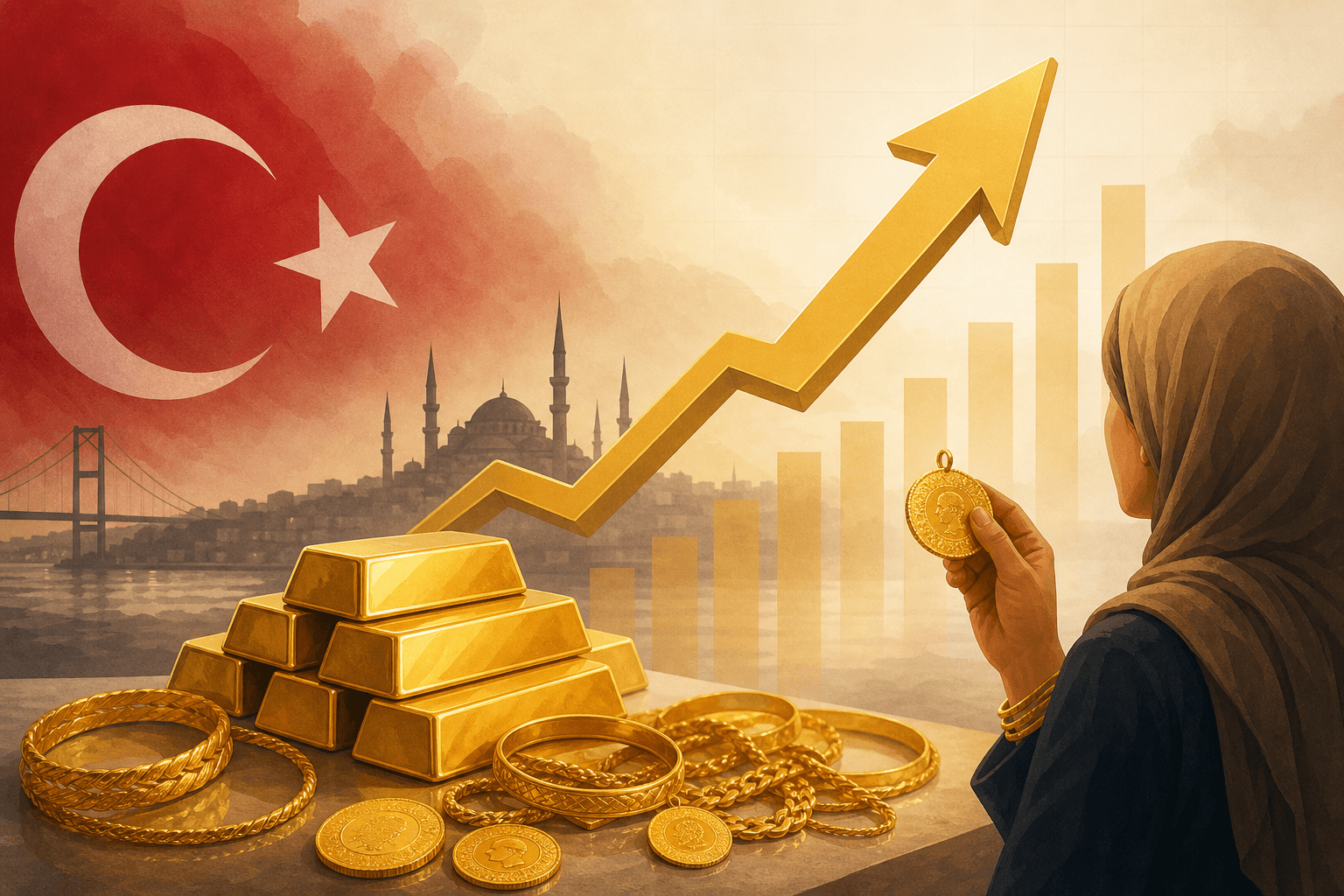 Gold Prices Surge in Turkey as Investors Seek Safety
