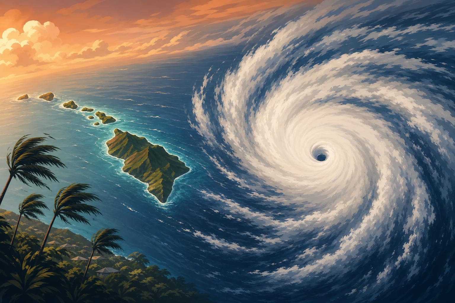 Hurricane Lowell Reaches Category 5 Near Hawaii