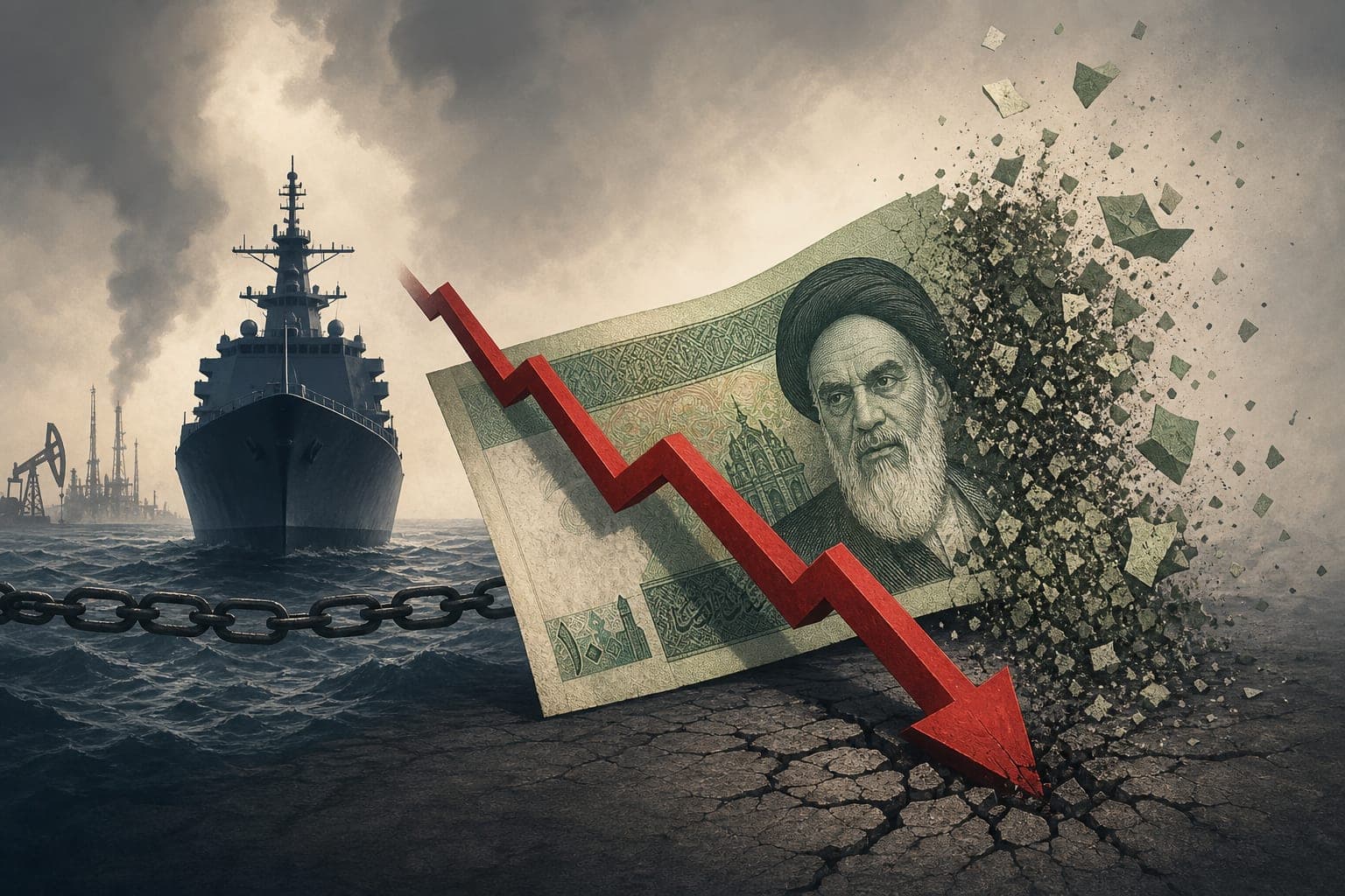 Iran's Rial Plunges to Record Lows Amid Economic Siege