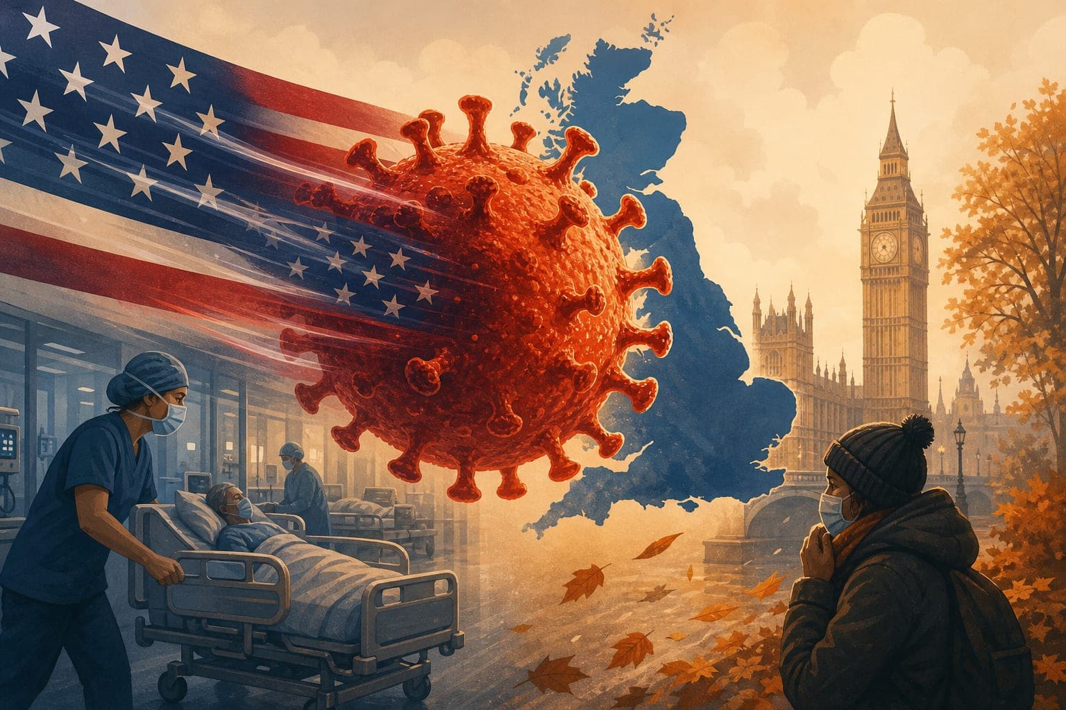 New 'American Covid' Wave Hits the UK as Winter Approaches