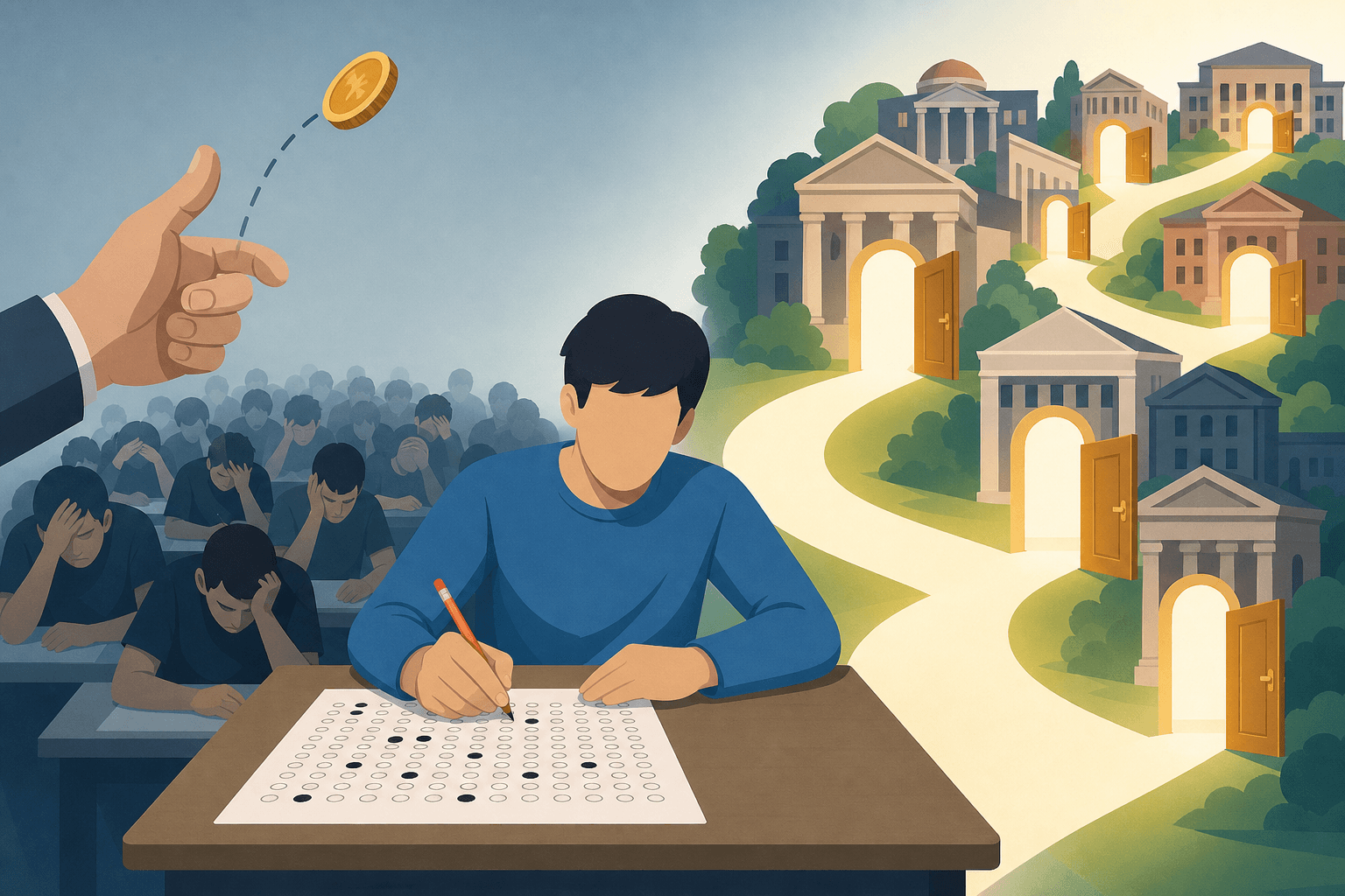 Random Answers Beat 685,000 Students on University Exam