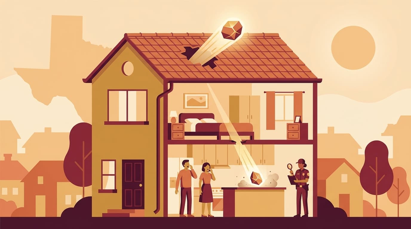 Space Rock Crashes Through a Family Home in Texas