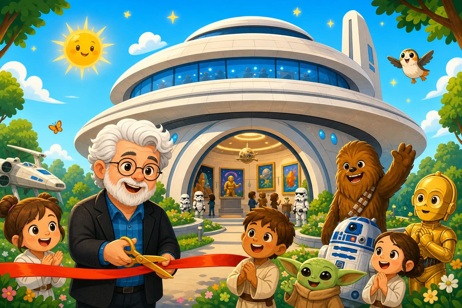 Star Wars Creator Opens an Amazing New Museum!