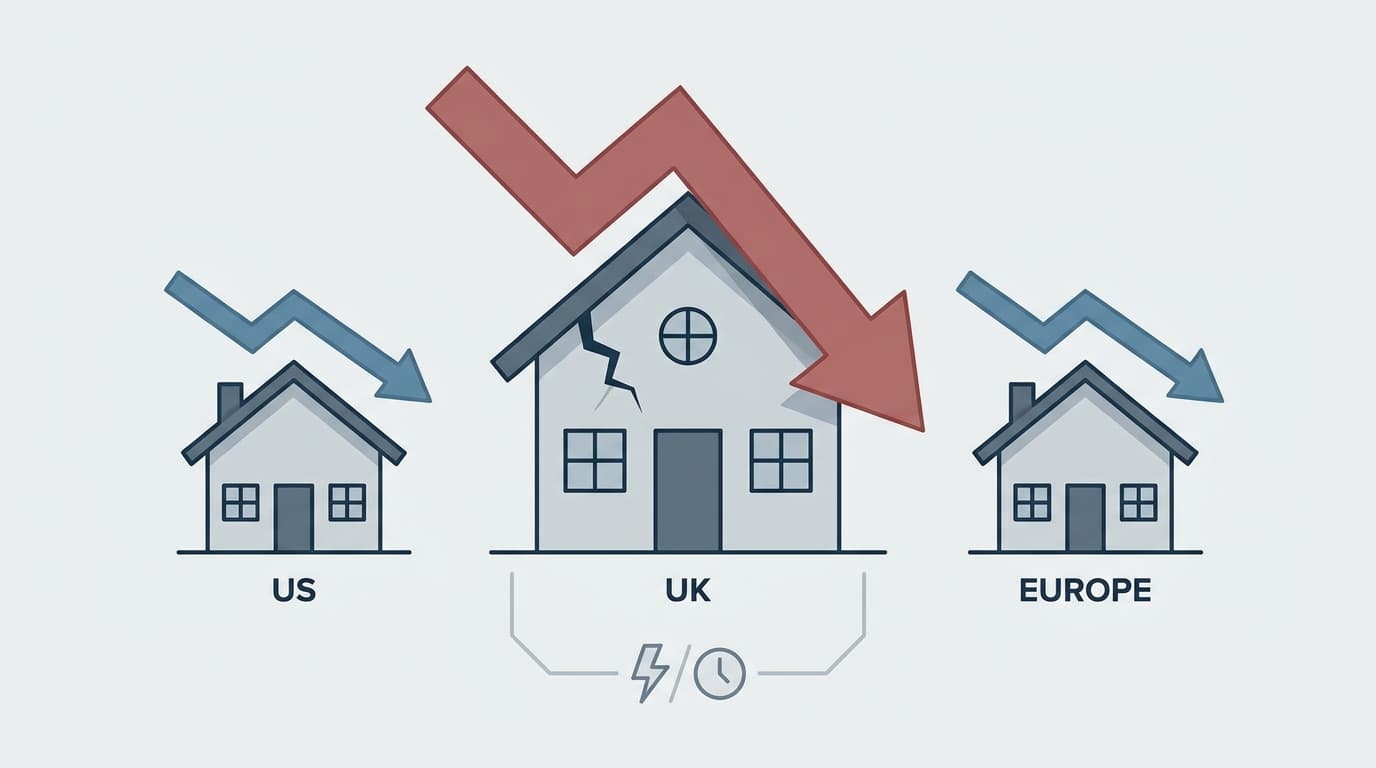 UK Faces Bigger Mortgage Shock Than the US or Europe