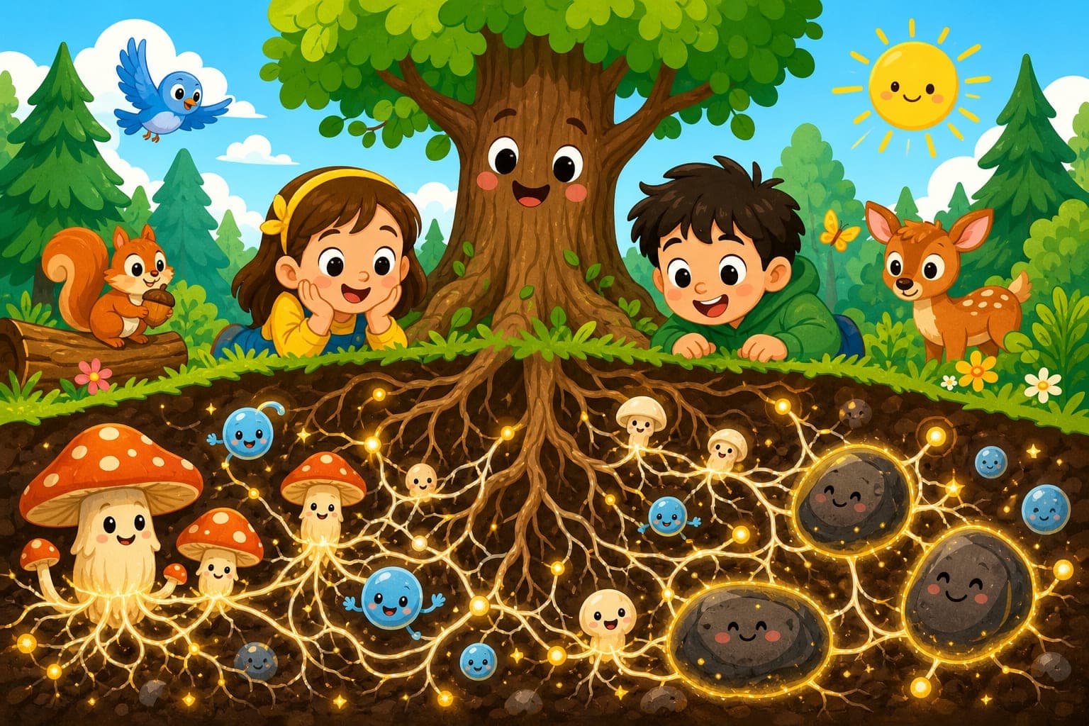 A Secret World Under the Forest!