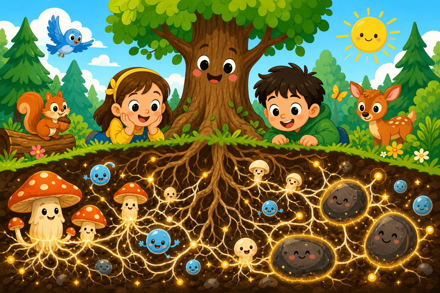 A Secret World Under the Forest!