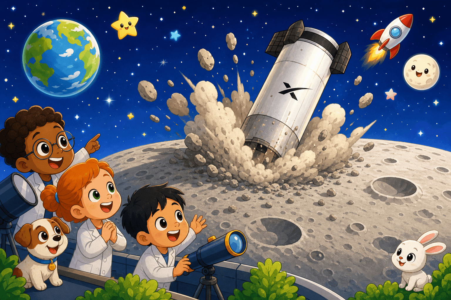 A SpaceX Rocket Is Crashing Into the Moon!