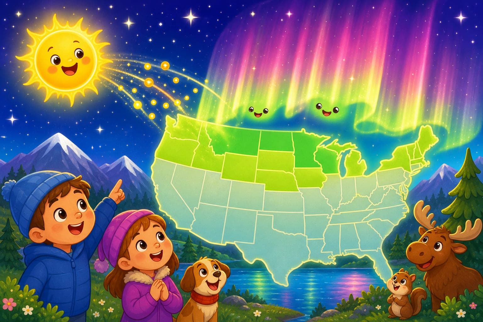 Amazing Sky Lights May Shine Over Nine US States!