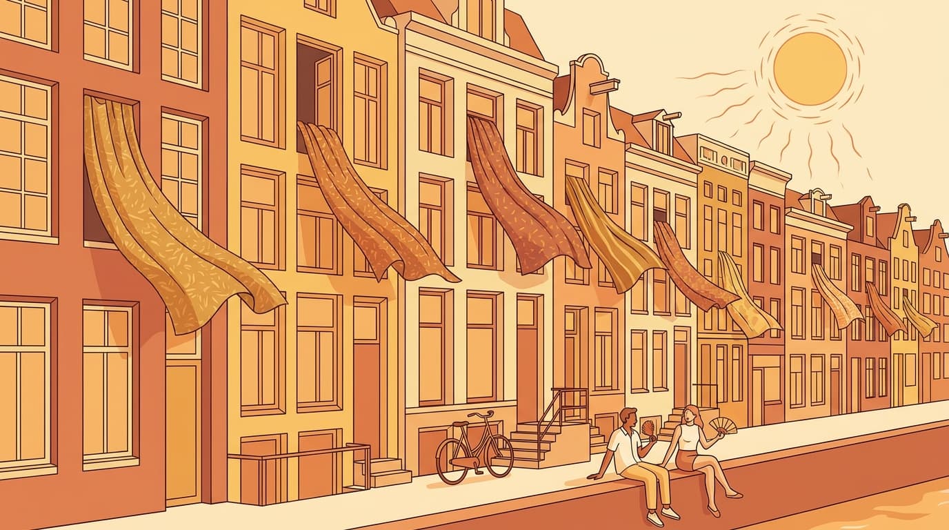 Amsterdam Asks People to Hang Curtains Outside Their Windows