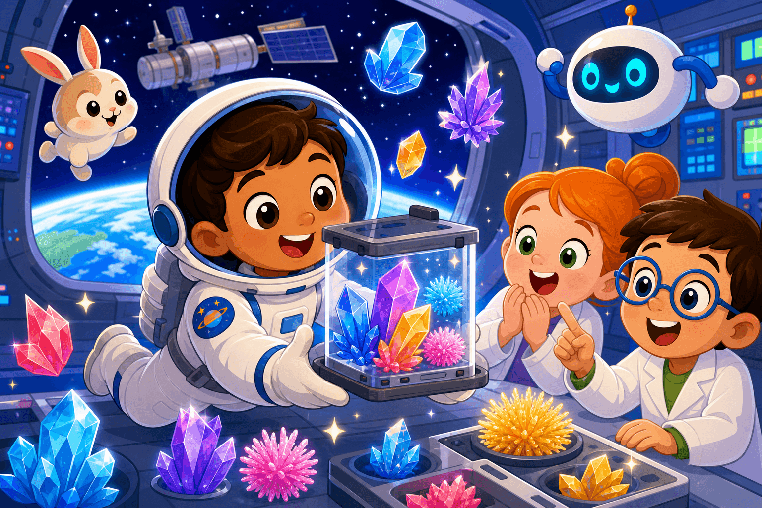 An Astronaut Grew Cool Crystals in Space!