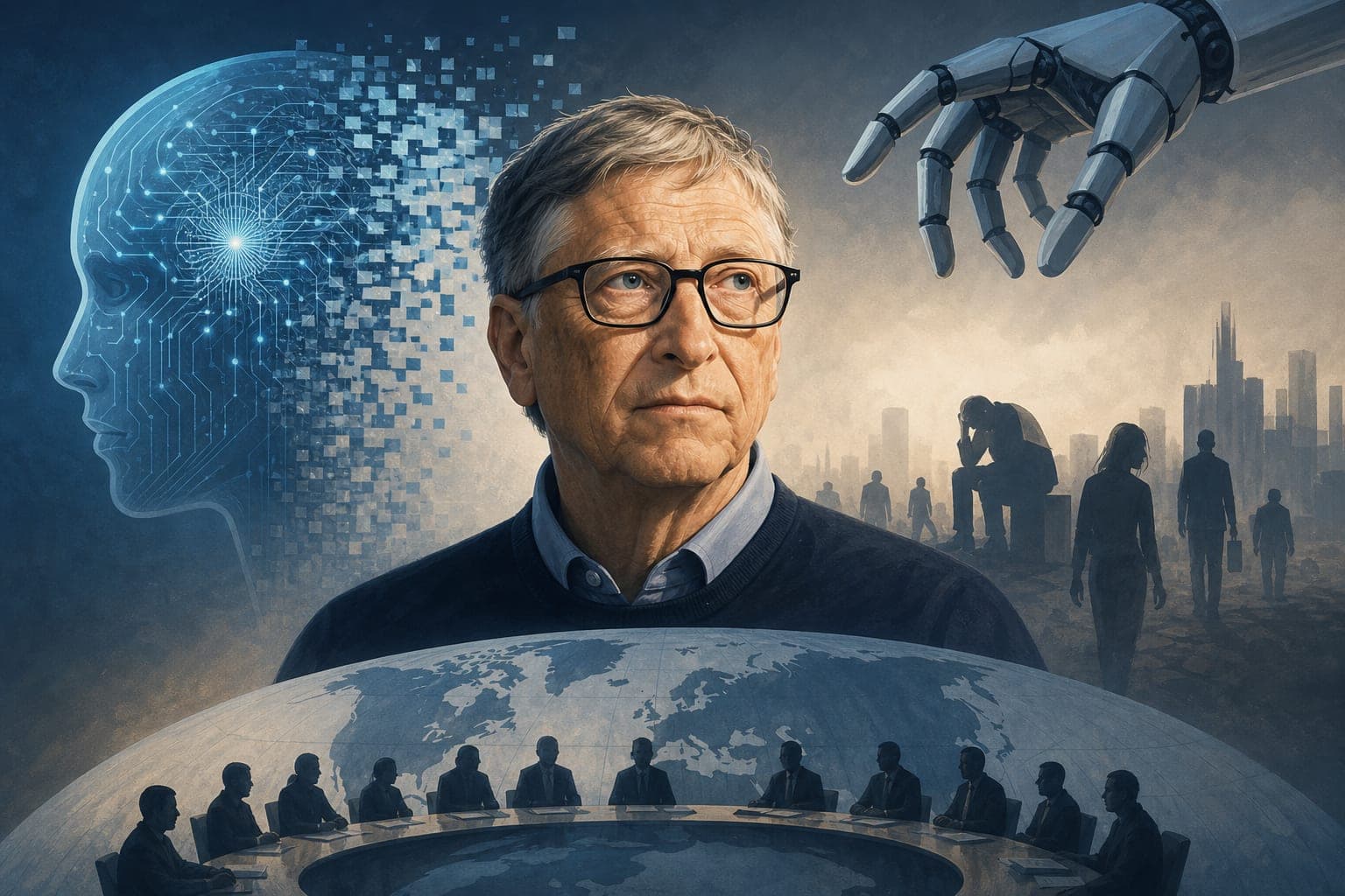 Bill Gates Warns of Unprecedented Upheaval From Artificial Intelligence