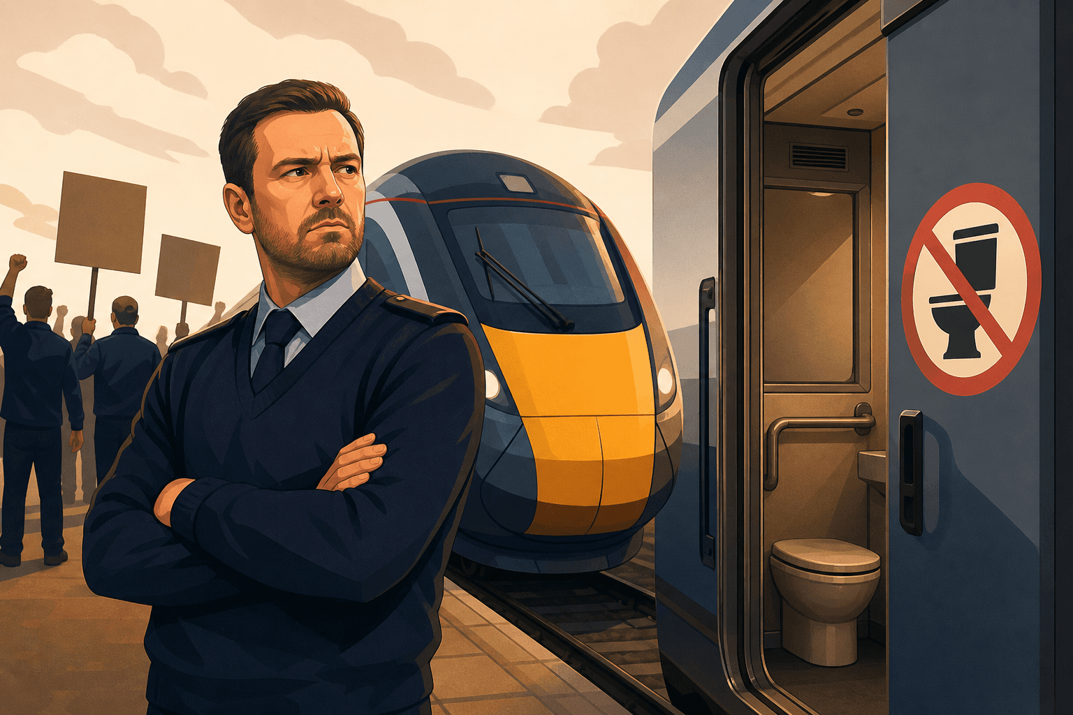 British Train Drivers May Strike Over Lack of Toilets