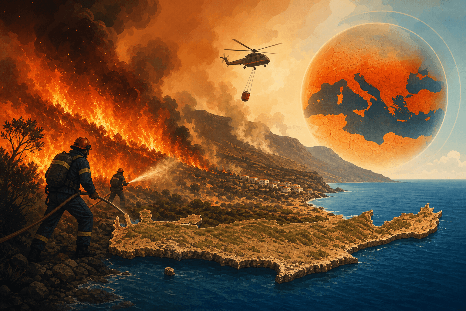 Deadly Wildfire on Crete Highlights Growing Mediterranean Crisis