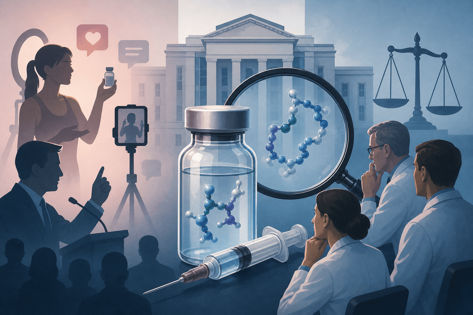 FDA Reviews Unproven Peptide Injections Amid Scientific Controversy
