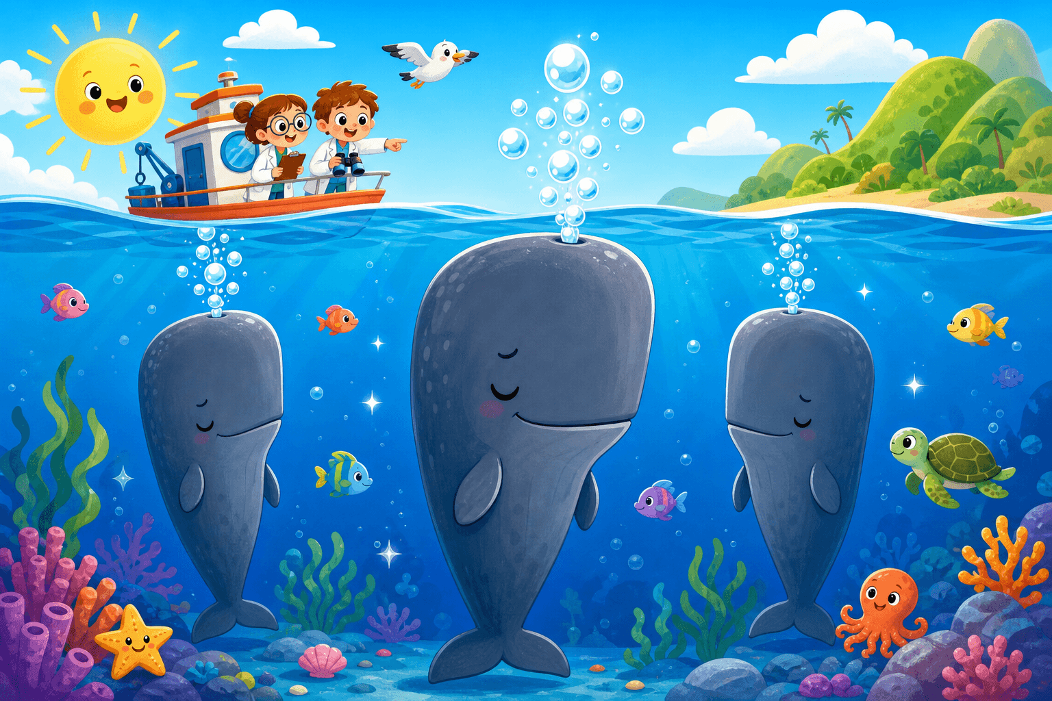 Giant Whales Blow Bubbles While They Sleep!