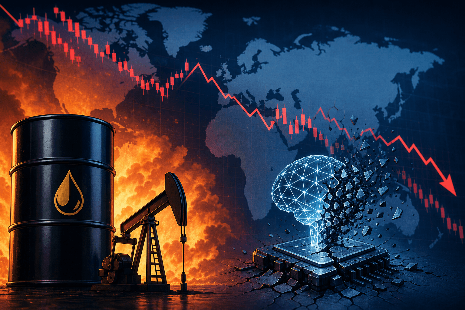 Global Markets Reel as Oil Breaches $100 and AI Doubts Intensify