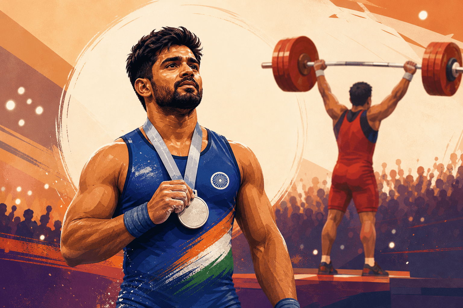 Indian Weightlifter Wins Silver at Commonwealth Games