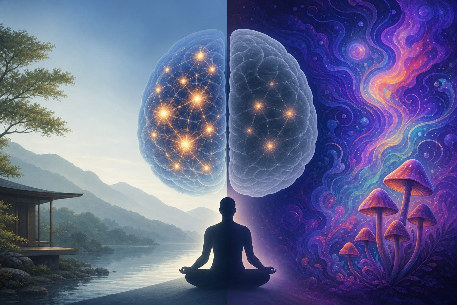 Meditation Retreats May Quiet the Brain Like Psychedelics
