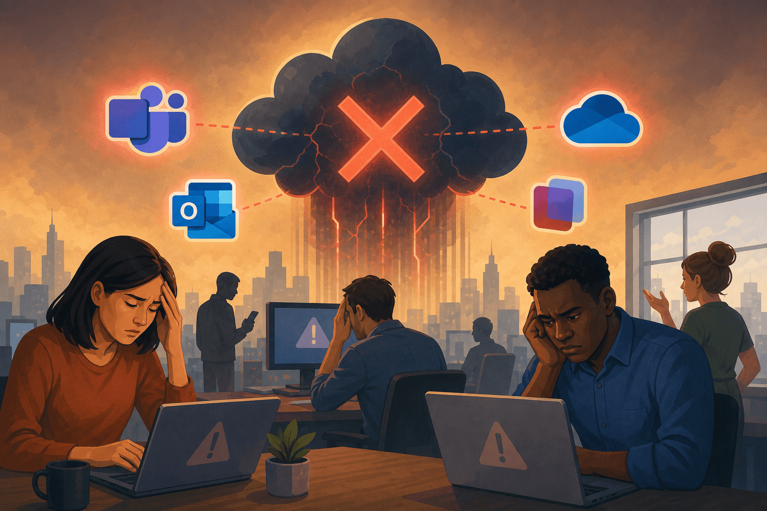 Microsoft Outage Leaves Millions Unable to Work