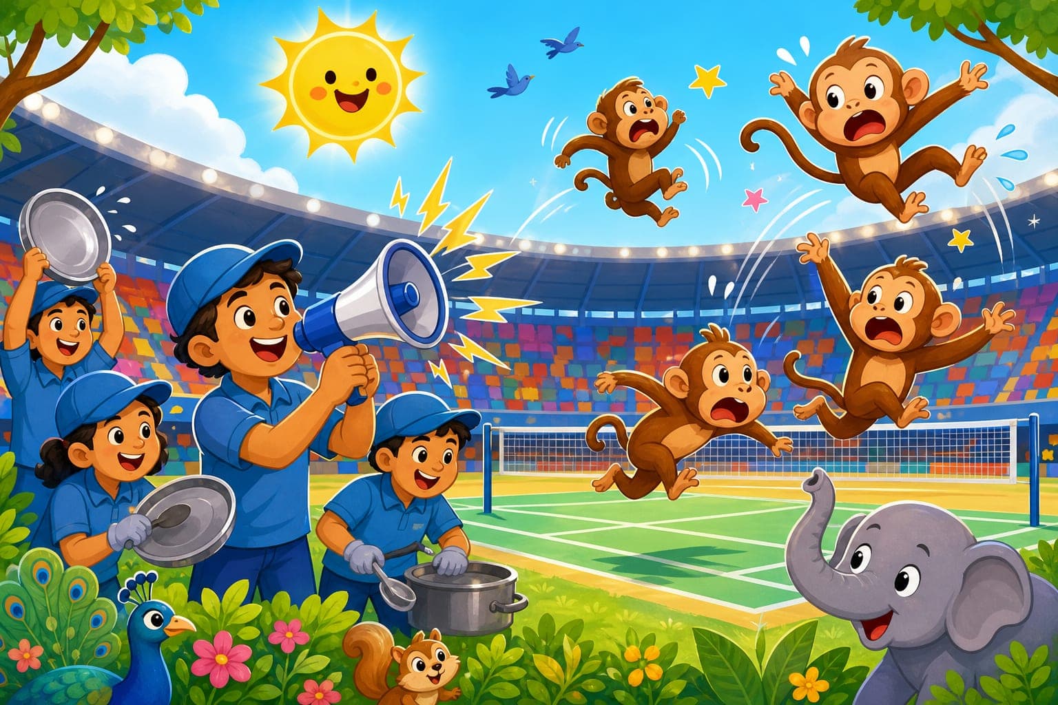 Monkey Sounds Save a Big Sports Game!