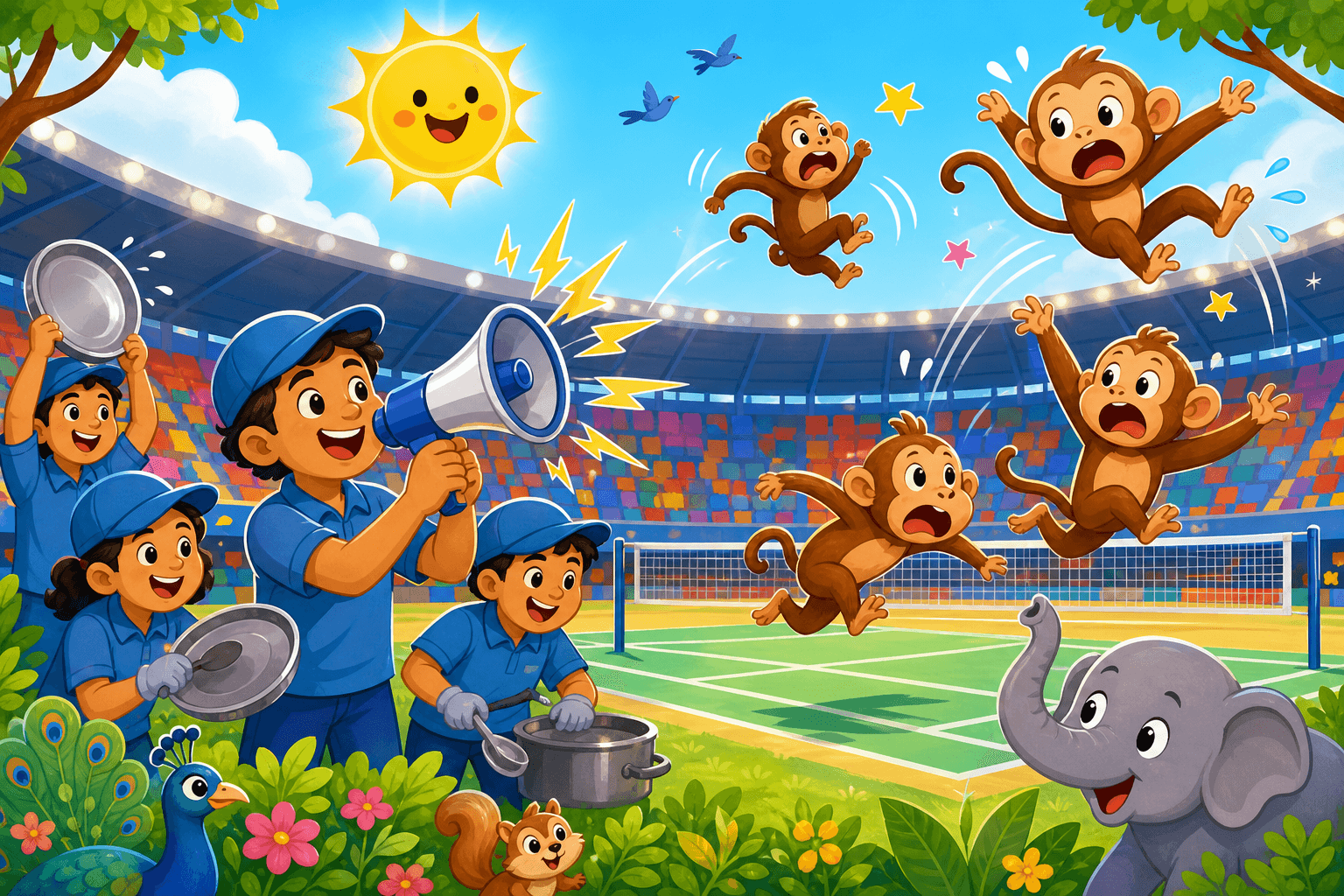 Monkey Sounds Save a Big Sports Game!