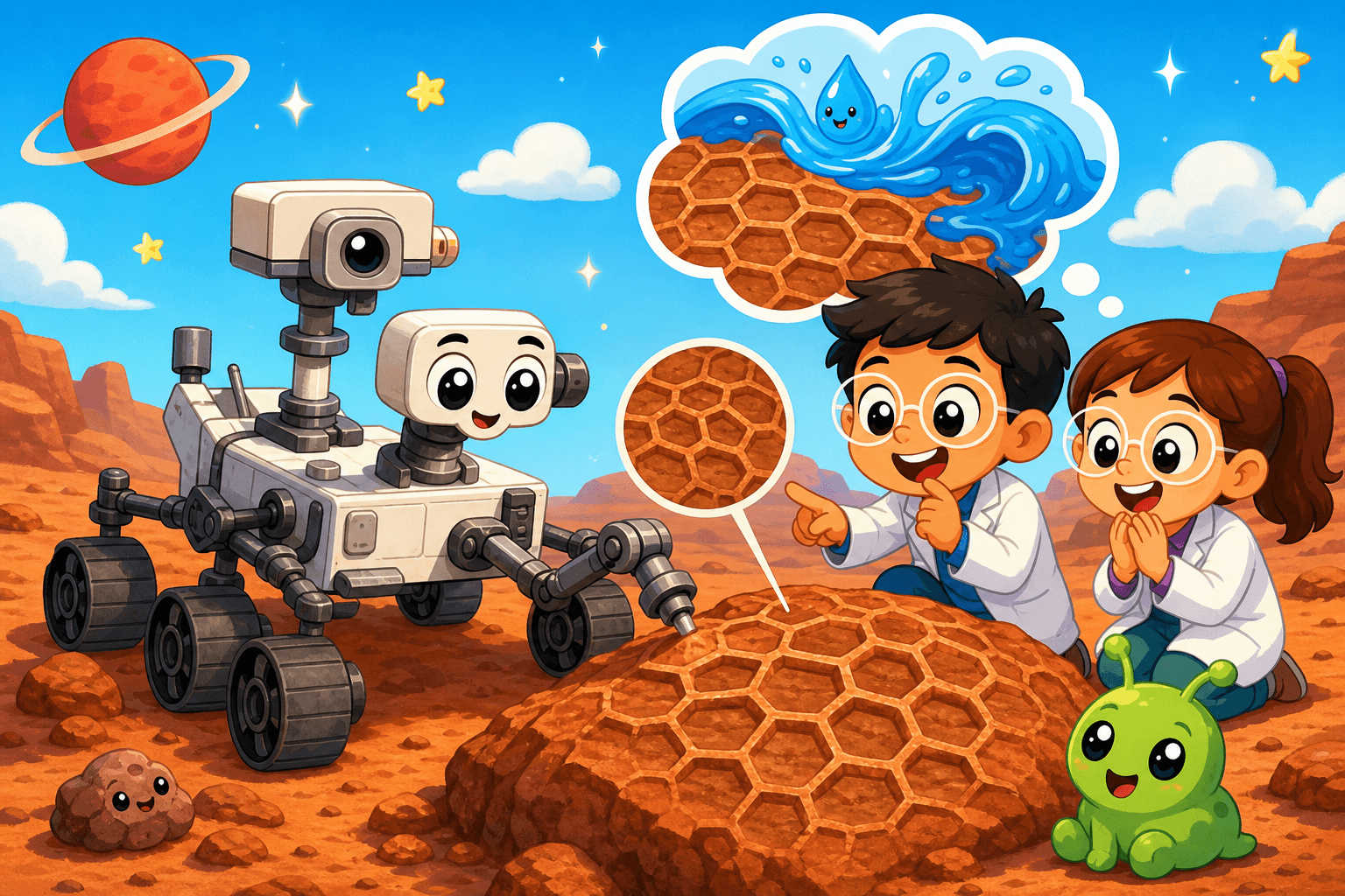 NASA Robot Finds Cool Shapes on Mars!