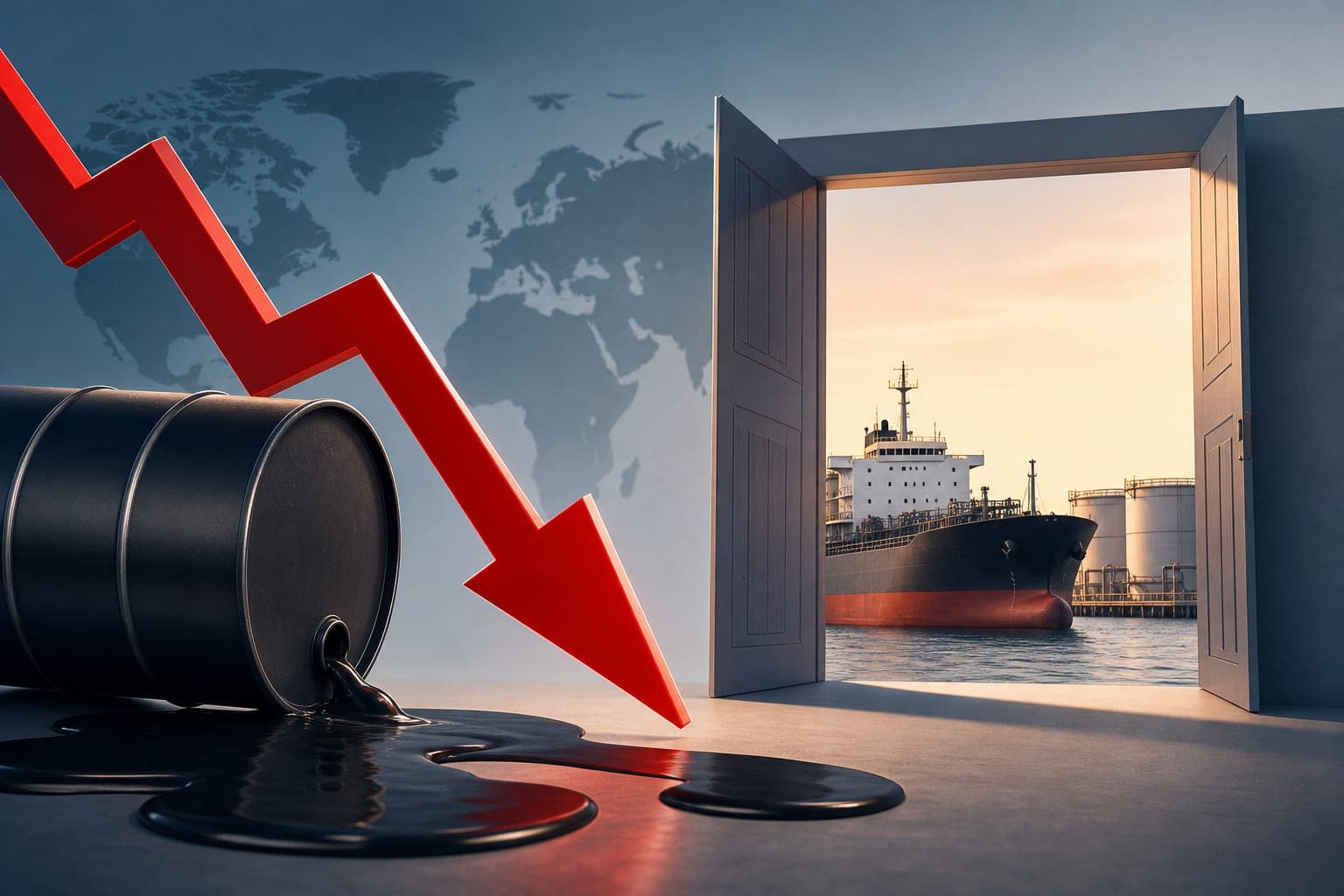 Oil Prices Drop as Sanctions Waiver Opens Door to Russian Fuel