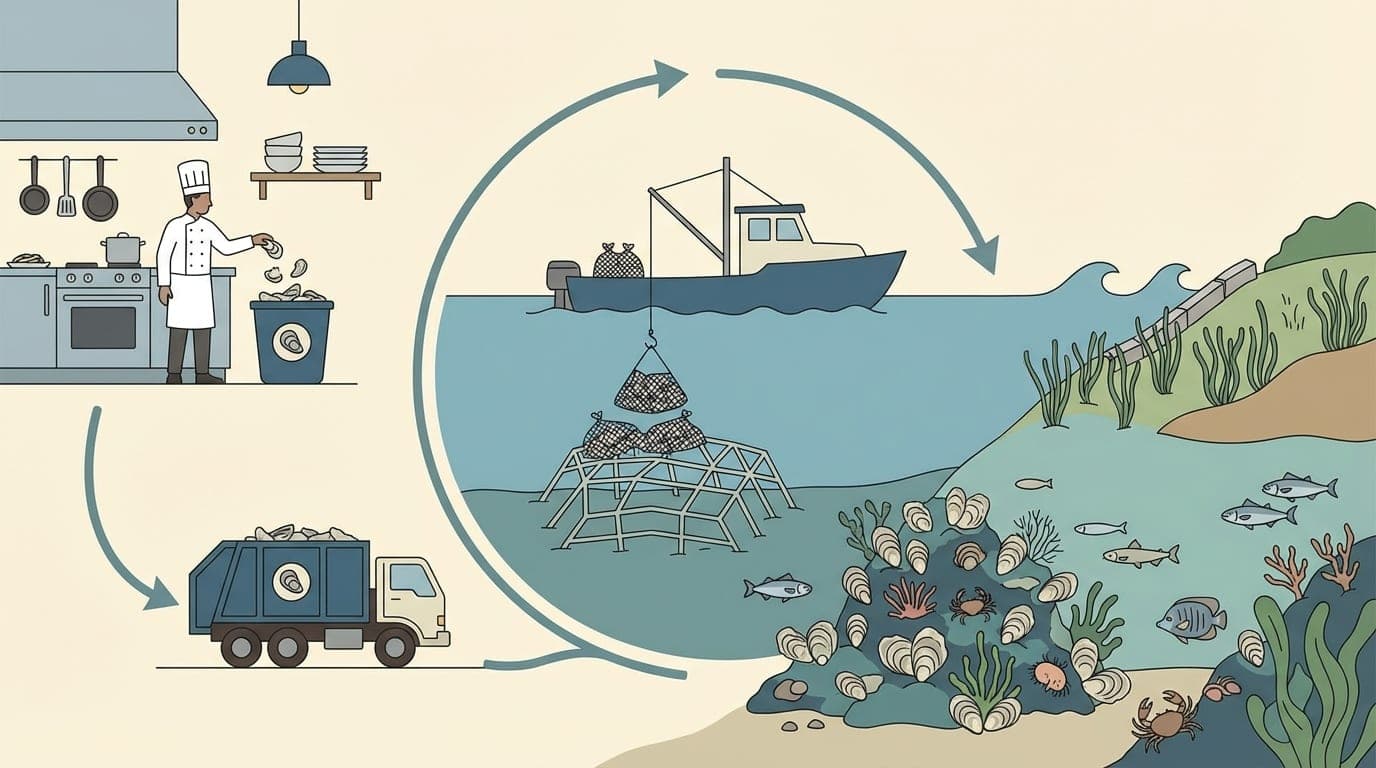 Recycling Oyster Shells to Restore Coastal Reefs