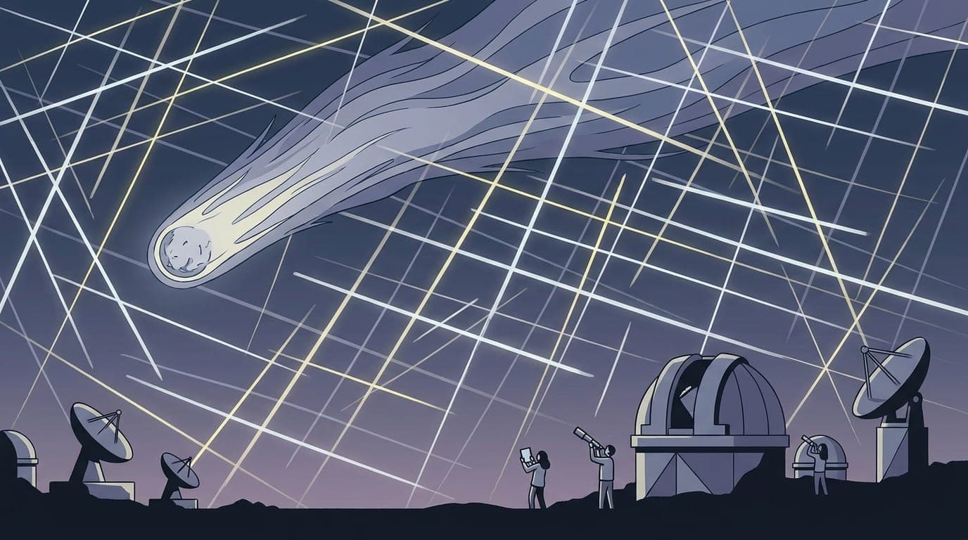 Satellite Streaks Obscure a Comet and Raise Alarm Among Astronomers