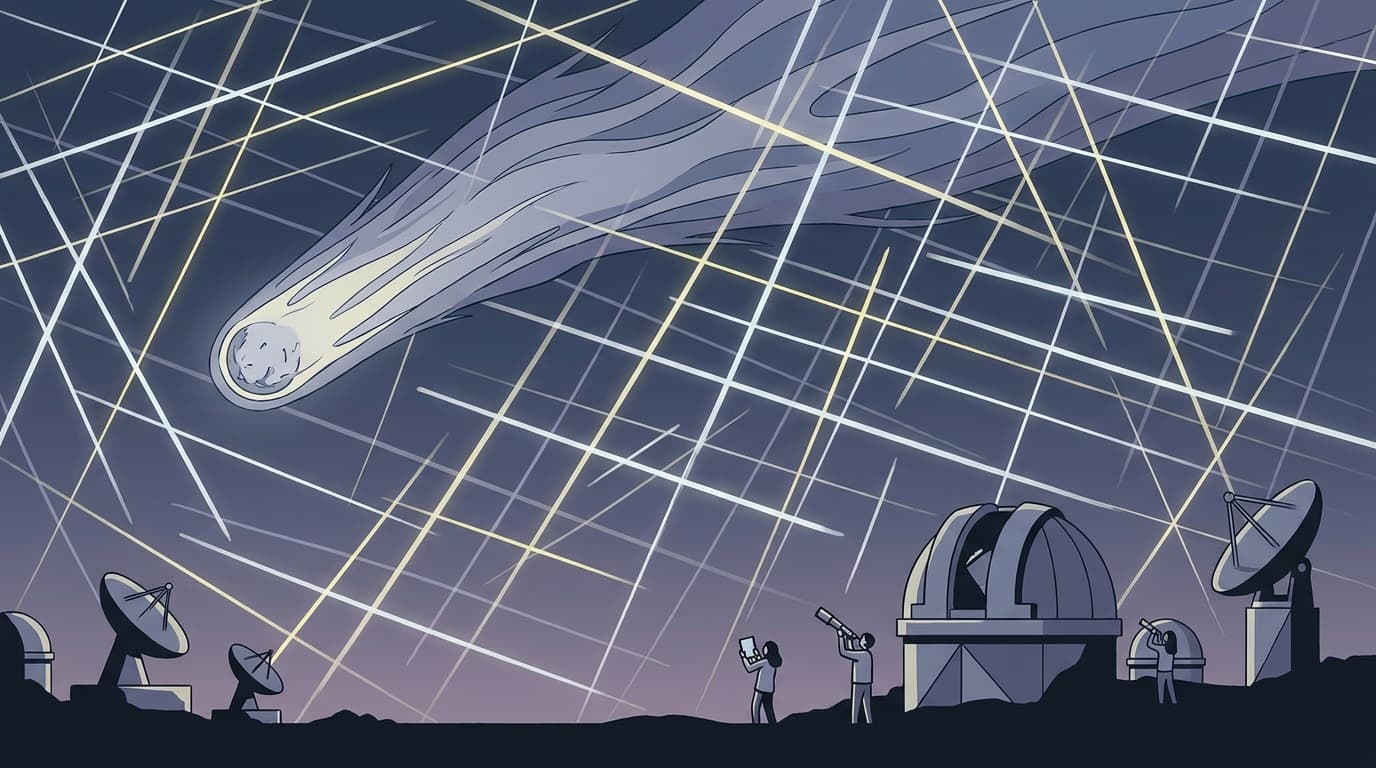 Satellite Streaks Obscure a Comet and Raise Alarm Among Astronomers