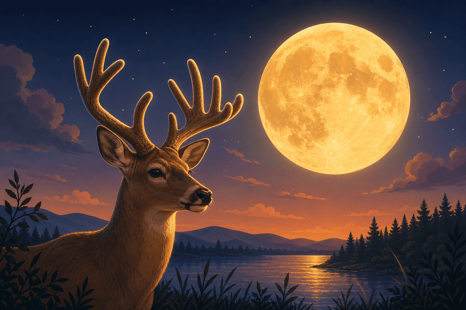 The Buck Moon Lights Up the Night Sky