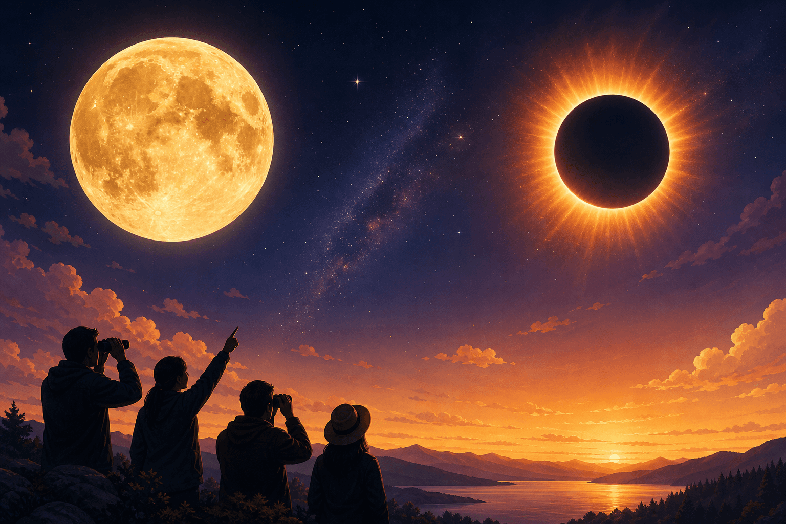 The Buck Moon Lights Up the Sky Before a Solar Eclipse