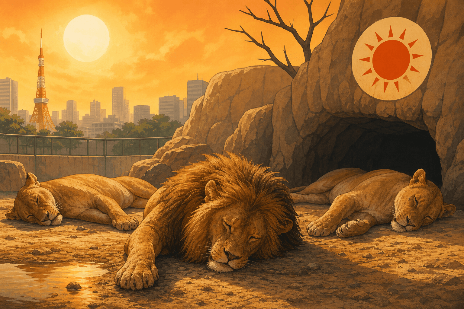 Three Lions Die at Tokyo Zoo During Record Heat Wave