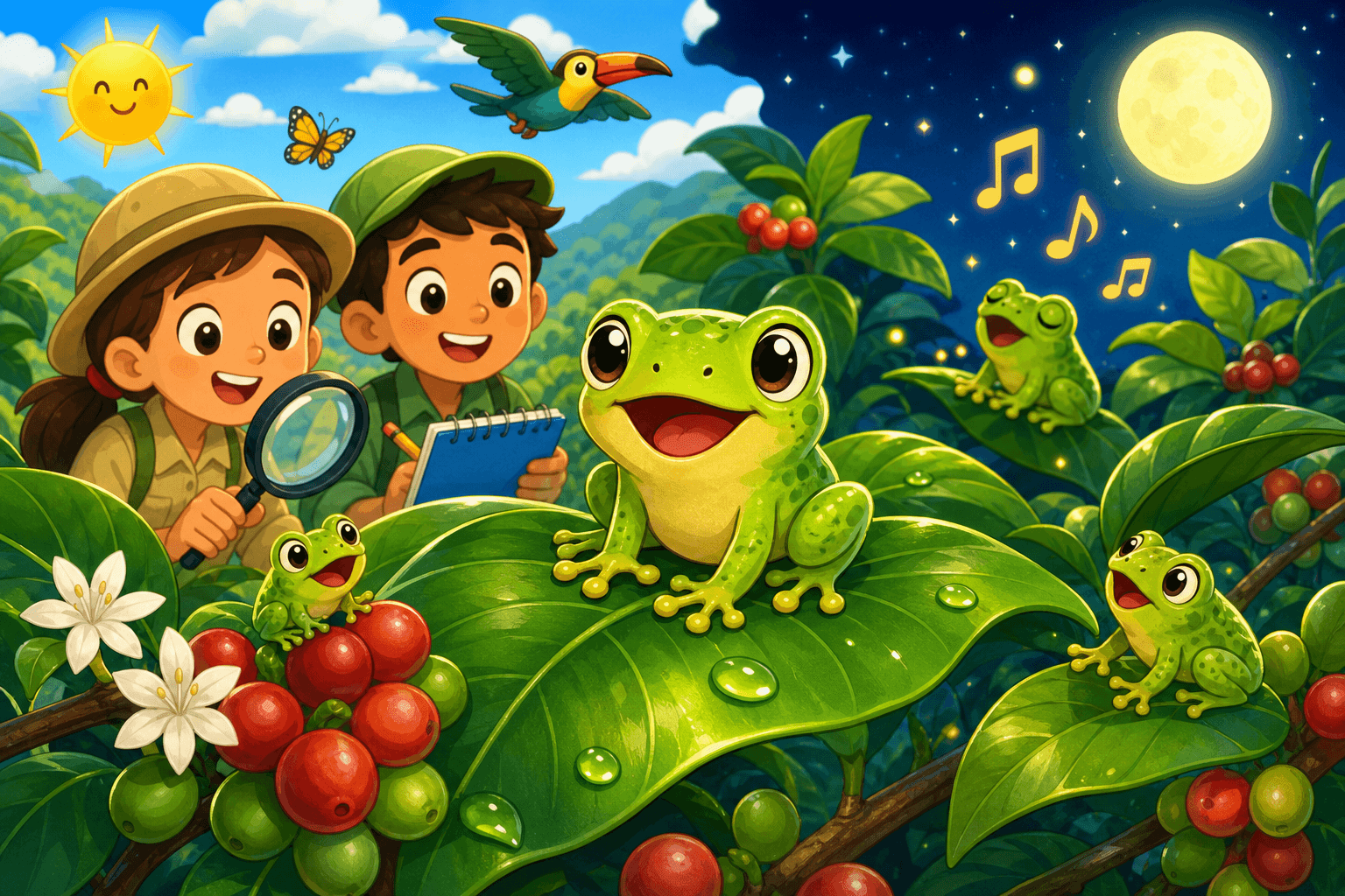 Tiny Coffee Frogs Found in Costa Rica!