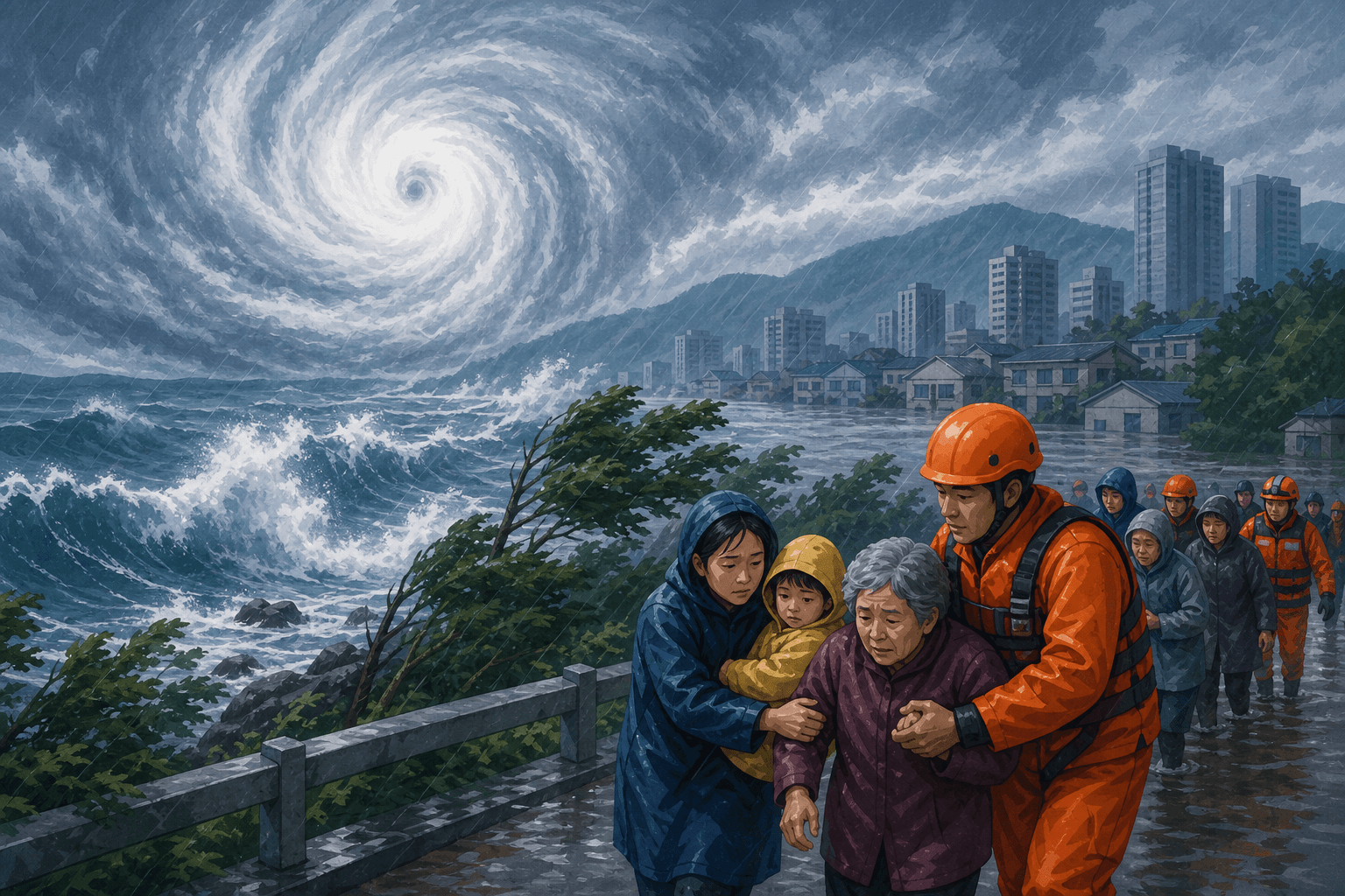 Typhoon Dolphin Forces Mass Evacuation Across Eastern China