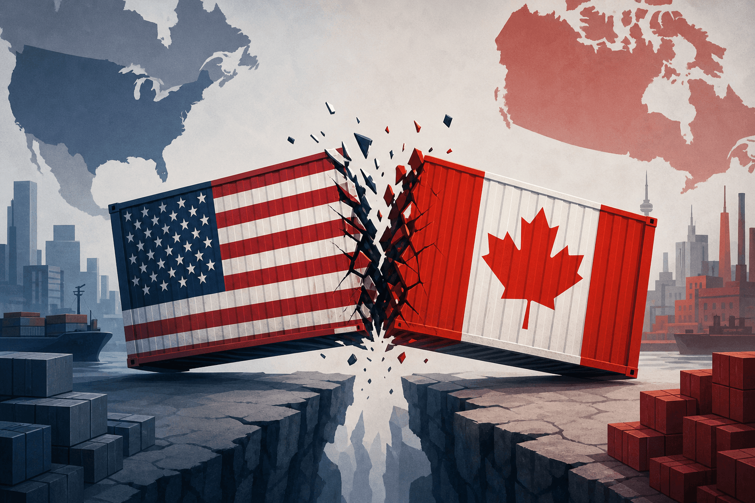 U.S.-Canada Trade War Intensifies as Tariffs Reshape North American Commerce