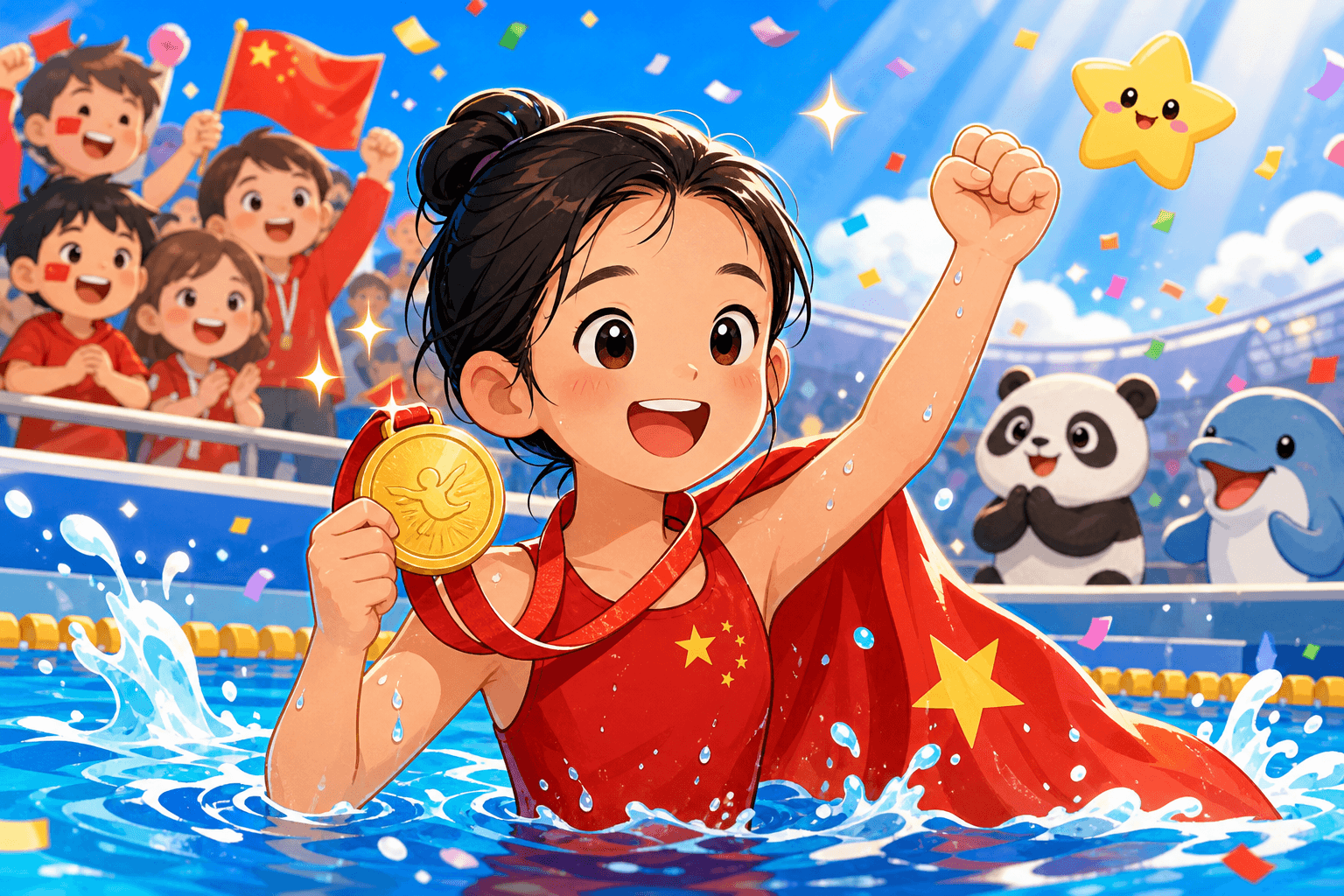 A 13-Year-Old Swimmer Breaks a Big Record!