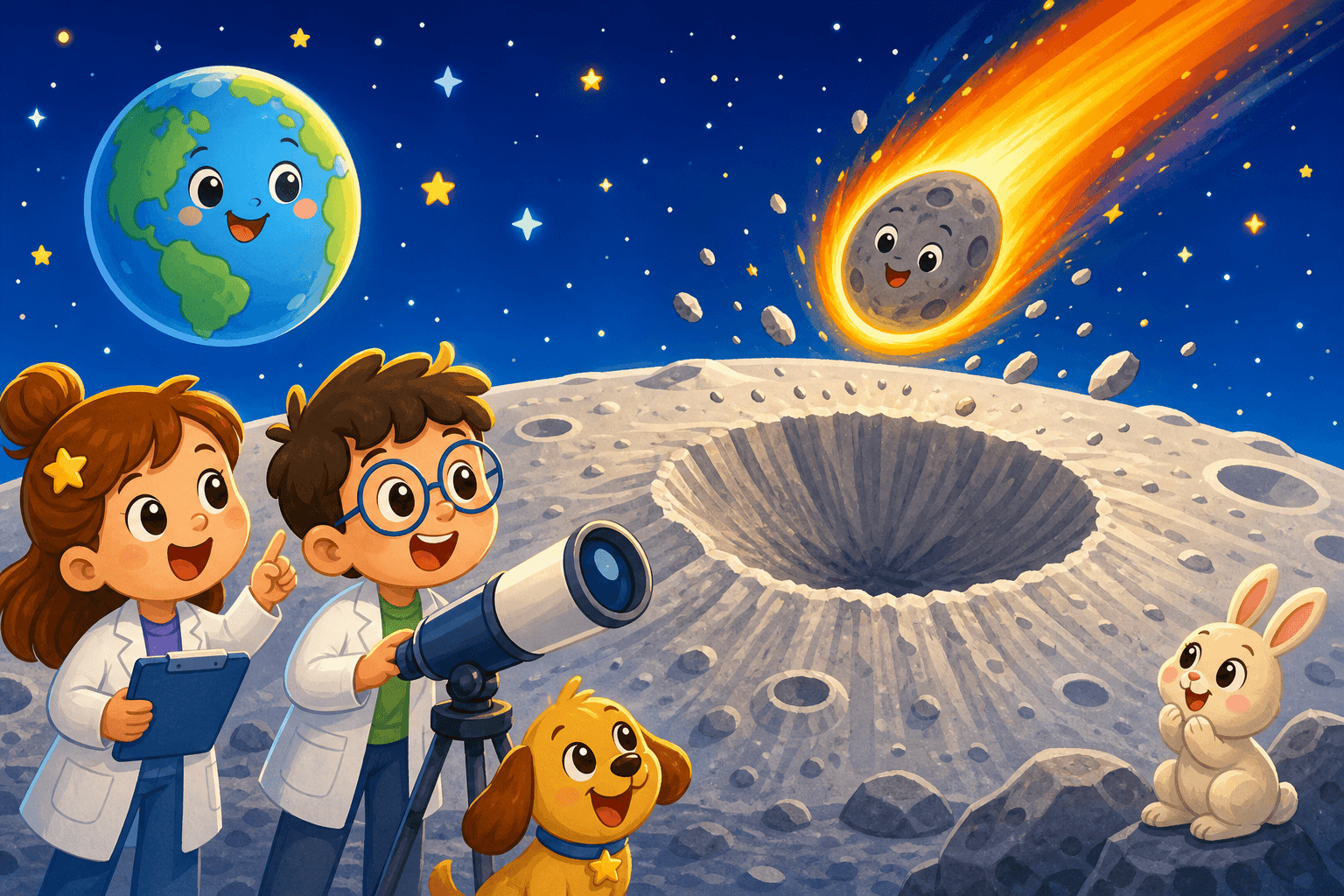 A Space Rock Made a Big New Hole on the Moon!