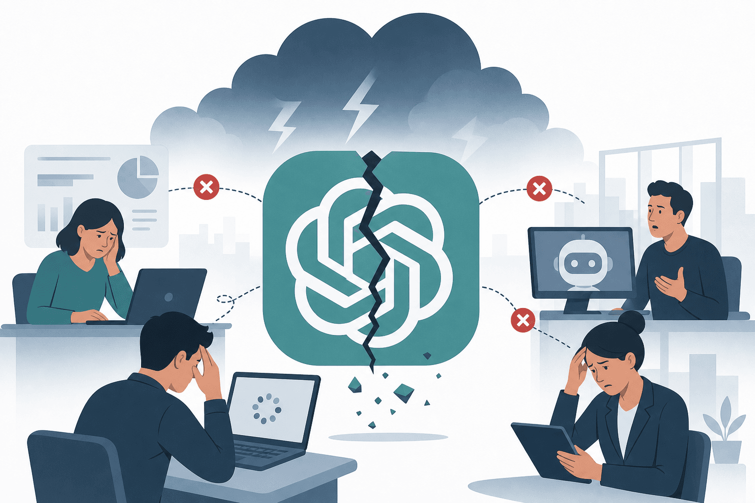 ChatGPT Outage Reveals Business Risks of AI Dependence