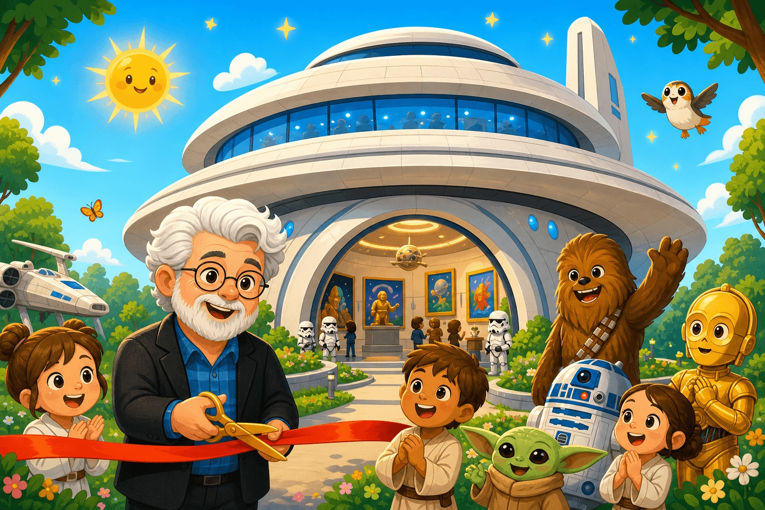 Star Wars Creator Opens an Amazing New Museum!