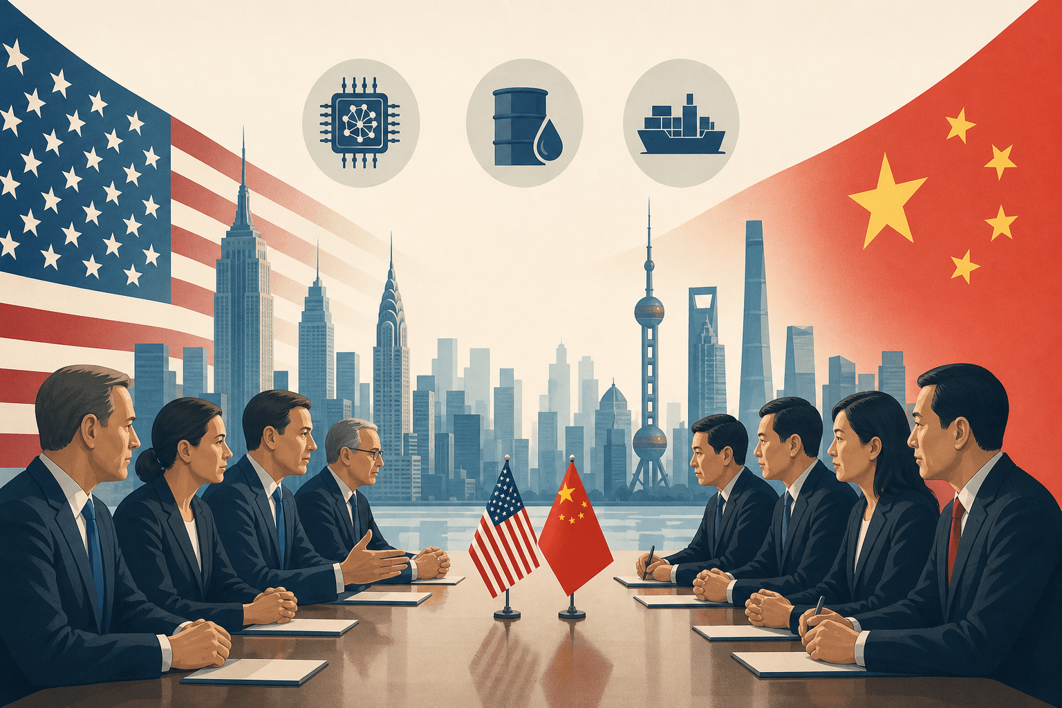 US and China Trade Teams Convene in New York Ahead of Pivotal Summit